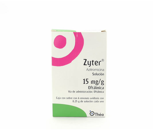 ZYTER 15 mg / g Solución Oftálmica caja con sobres 6 envases unidosis