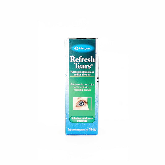 REFRESH TEARS 0.5% Solución Lubricante Oftálmica con 10 mL Lagrimas artificiales