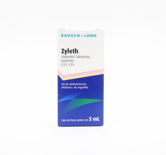 ZYLETH 0.5% / 0.3% Suspensión Oftálmica con 5 mL