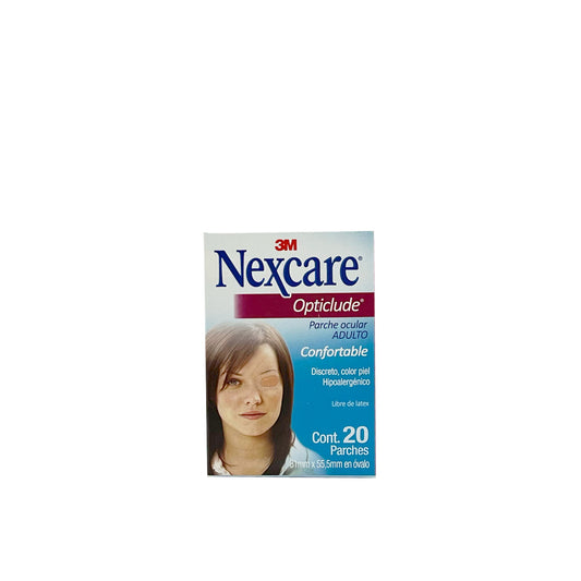 NEXCARE  Opticlude Parche ocular ADULTO confortable 20 Parches